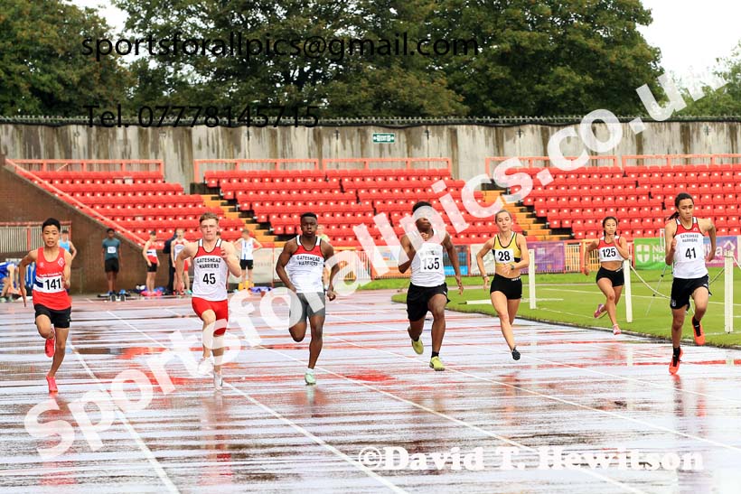 100 metres, 2023 Gateshead Tartan Games.  Photo: David T. Hewitson/Sports for All Pics